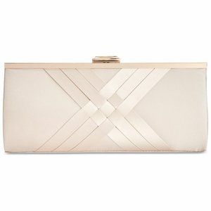*INC International Concepts Kelsie Small Clutch ChampagneGold